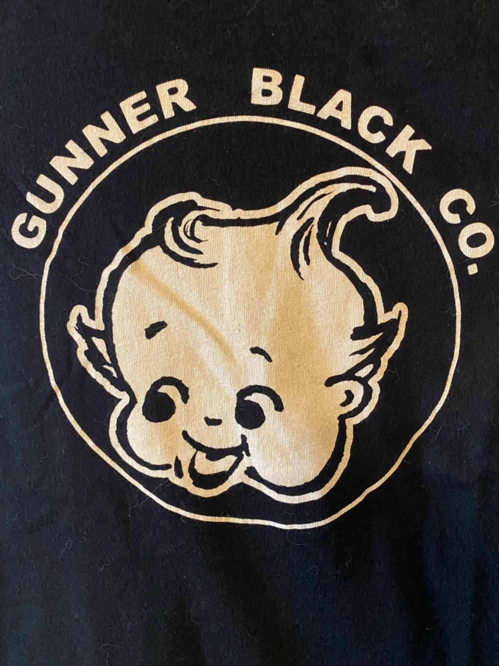 Blue October Gunner Black Co. Graphic Tee - Black with Cream Logo